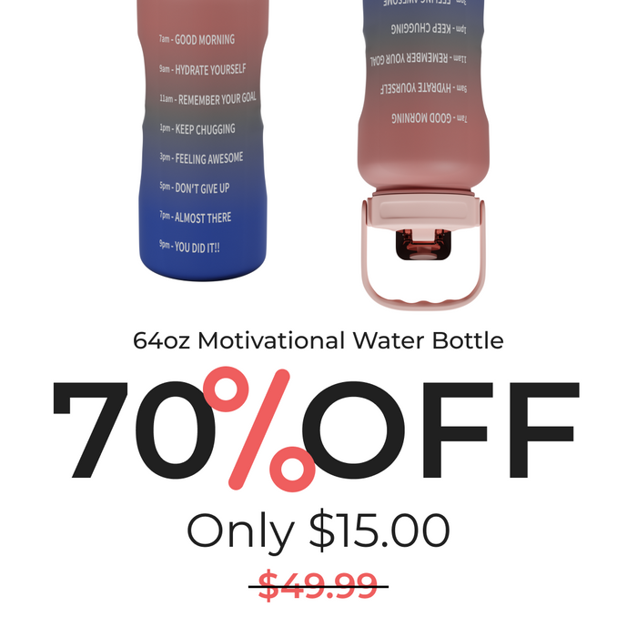 64oz Motivational Water Bottle