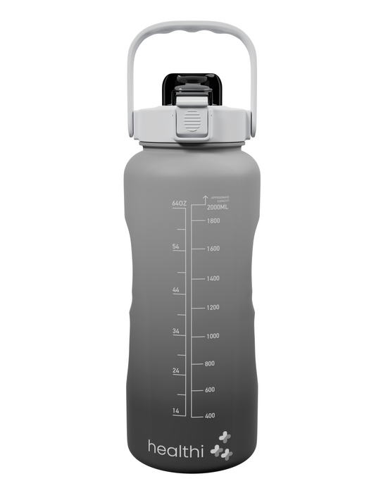Dayer Home Bottled Joy Water Bottle, 52oz Motivational Water Bottle, Grey  Leakproof BPA Free Sports Water Jug for Fitness Outdoor